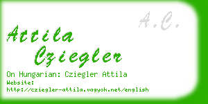 attila cziegler business card